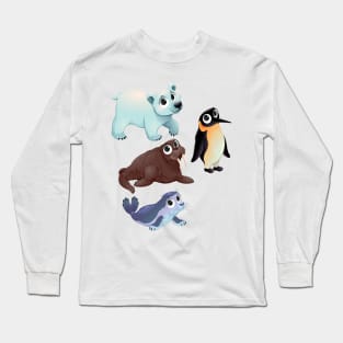 Cute Arctic Animals Long Sleeve T-Shirt